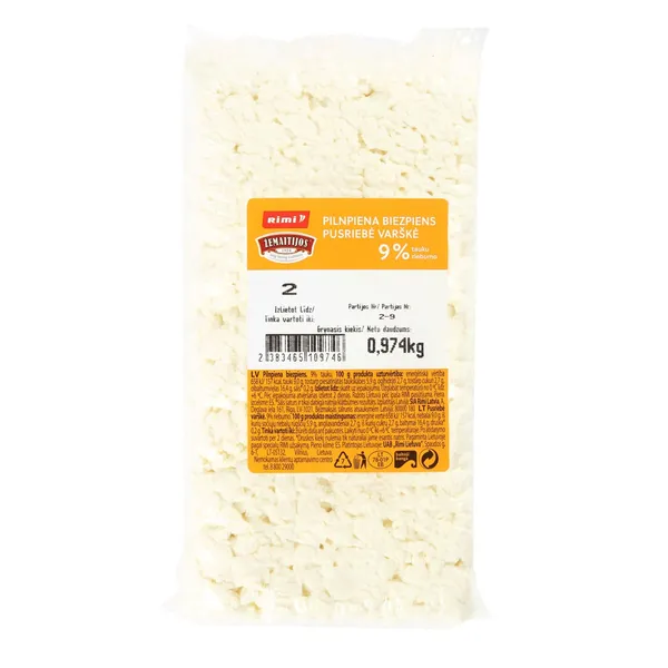 Pilnpiena biezpiens Rimi, 9%