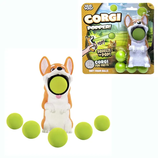 Plaukšķene ar bumbām Corgi Popper