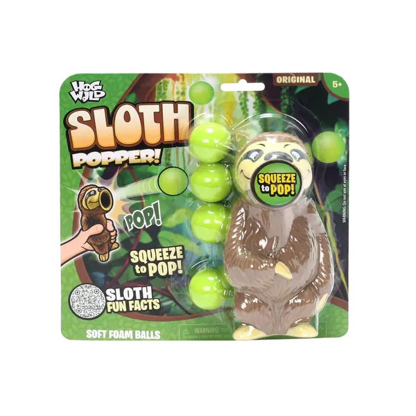 Plaukšķene ar bumbiņām Hog Wild Sloth Popper
