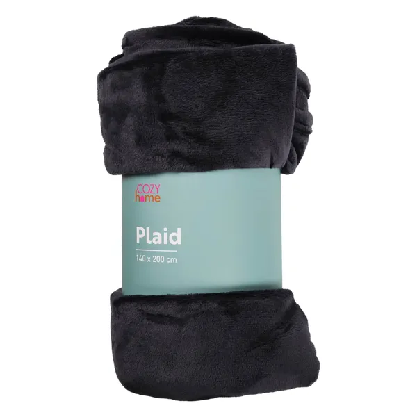 Pleds Cozy Home tumši pelēks 140x200cm SS25