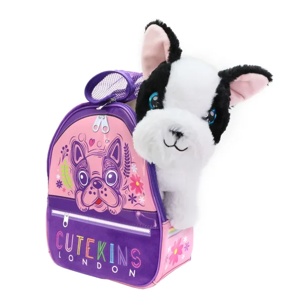 Plīša suns Cutekins ar somiņu Poochi Poo 35046