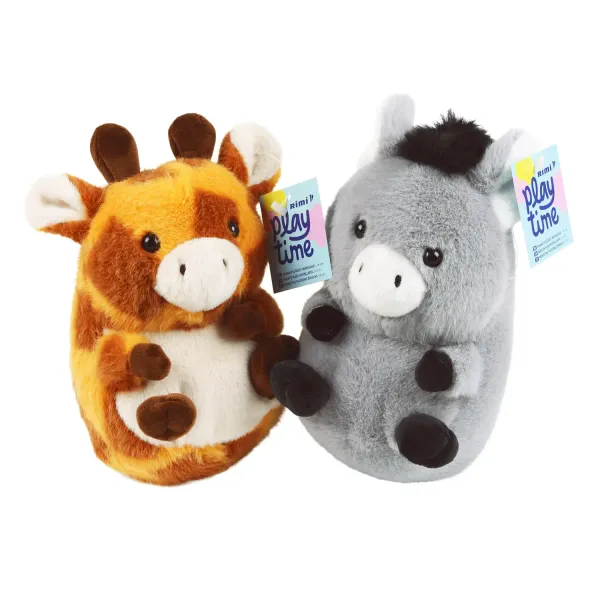 Plīša žirafe/ēzelis Rimi Playtime 16cm