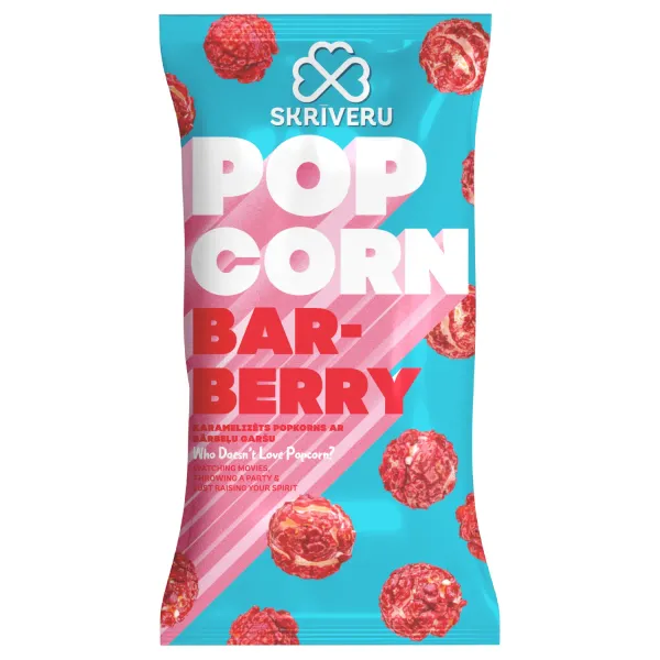 SKRĪVERU Popkorns karamelizēts ar bārbeļu garšu, 80g