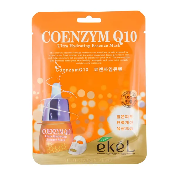 Pretnovecošanās auduma maska Ekel ar koenzīmu Q10