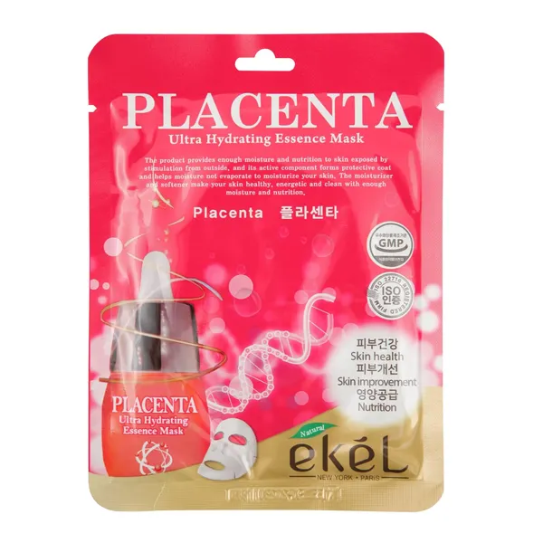 Pretnovecošanās, reģenerējoša auduma maska Ekel ar placentu