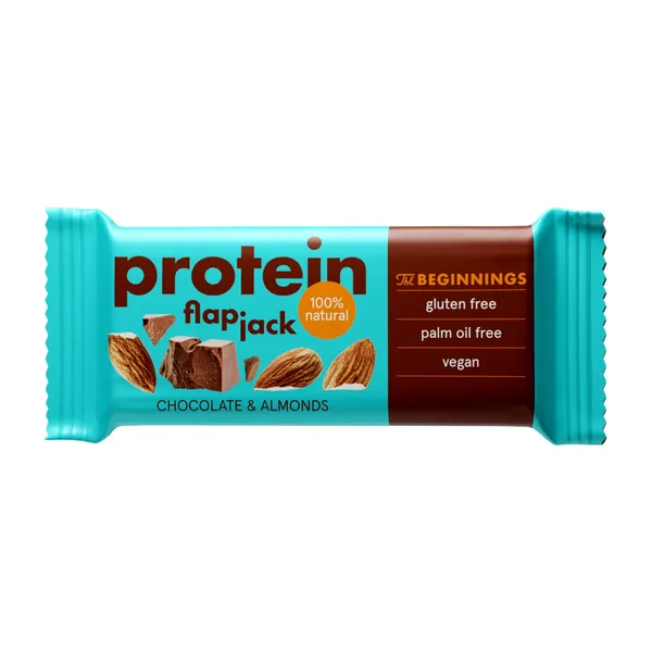 Proteīna batoniņš The Beginnings Flapjack mandeļu 60g