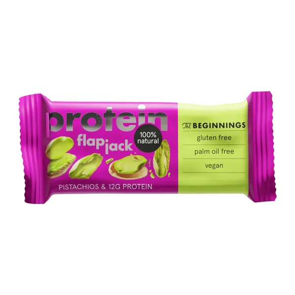 Proteīna batoniņš The Beginnings Flapjack pistāciju 60g