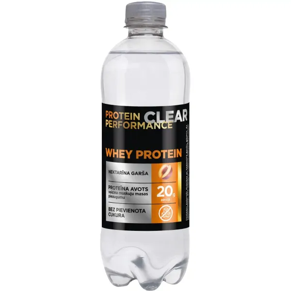 Proteīna dzēriens Protein Performance nektarīna garša, ar saldinātājiem 0,5l