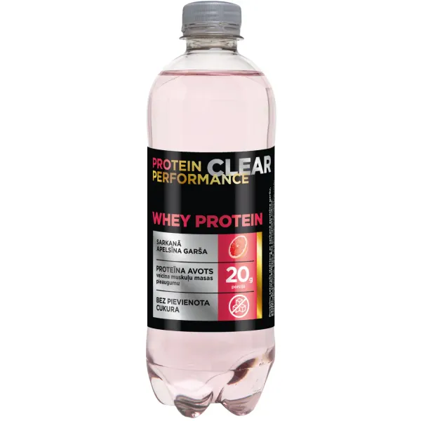 Proteīna dzēriens Protein Performance sarkano apelsīnu garša, ar saldinātājiem 0,5l