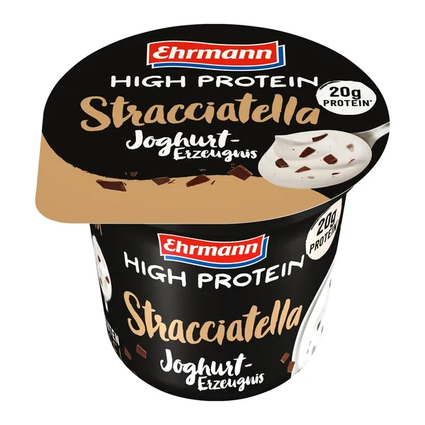 Proteīna jogurts Ehrmann Stracciatella ar saldinātāju 200g
