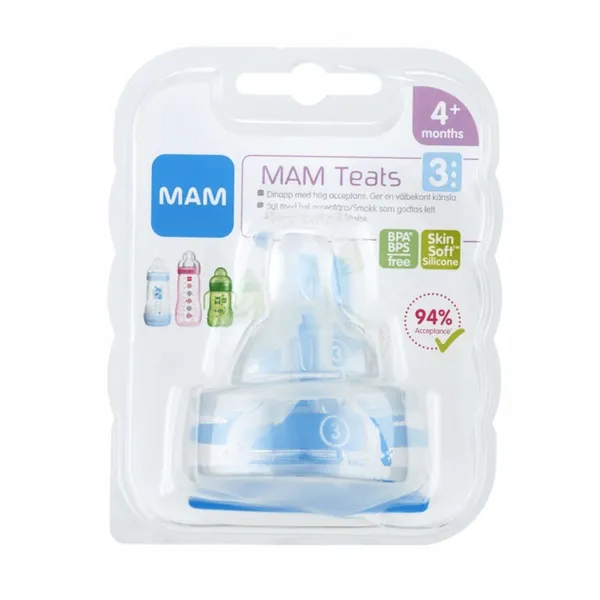 Pudelītes knupītis Mam izmērs 3 no 4mēn. 2gab.