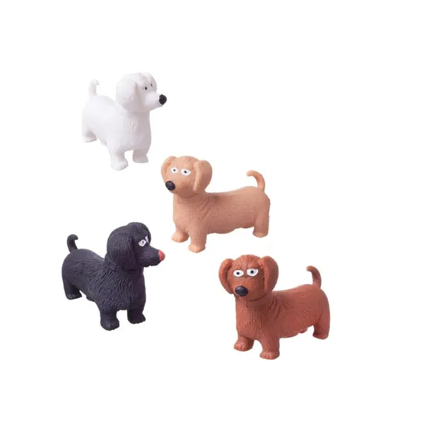 Pūkains mazulis rotaļu taksis Fluffy