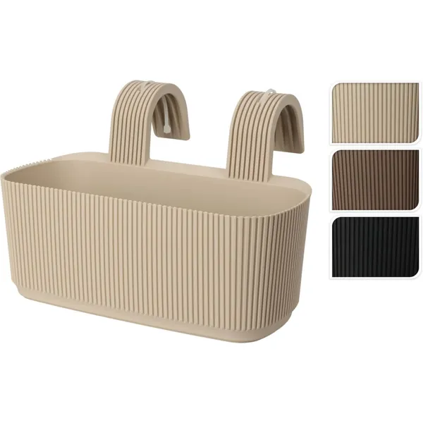 Puķu pods ar stiprinājumiem, 21x29x19cm SG26