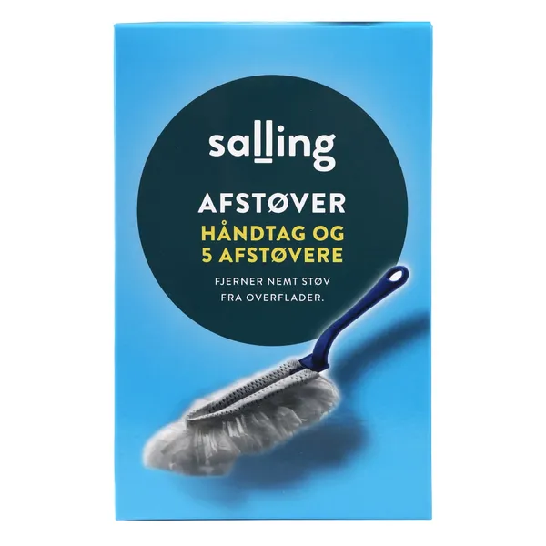 Putekļu slotiņu komplekts Salling (rokturis un 5 maināmas putekļu slotiņas)