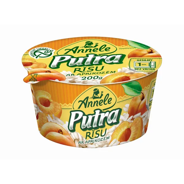Putra Annele rīsu un aprikožu 6% 200g