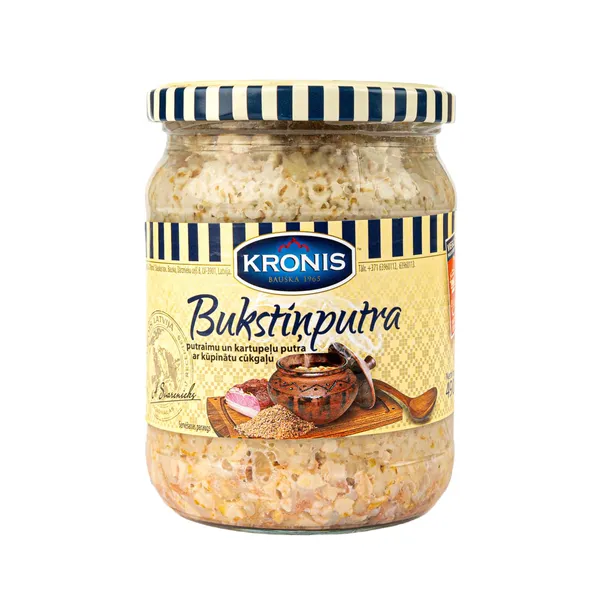 Putraimu un kartupeļu putra Kronis Bukstiņputra ar kūpinātu cūkgaļu 490g