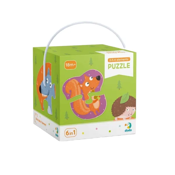 Puzle 2-3-4 elementi Meža dzīvnieki DoDo