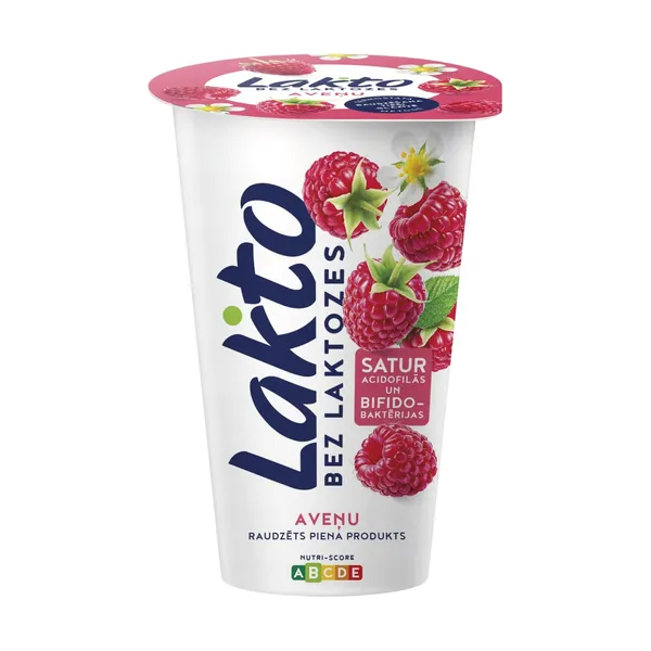 Raudzēts produkts LAKTO aveņu bez laktozes 200g