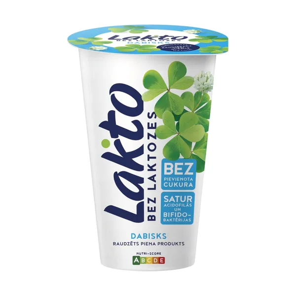 Raudzēts piena produkts LAKTO bez laktozes 200g