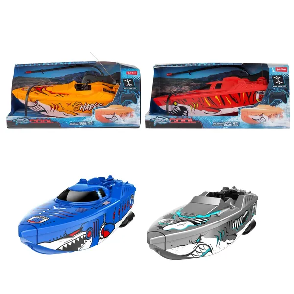RC ātrumlaiva 26cm, krāsa un dizains var atšķirties SB26