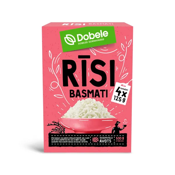 Rīsi Dobele Basmati 500g (4×125)