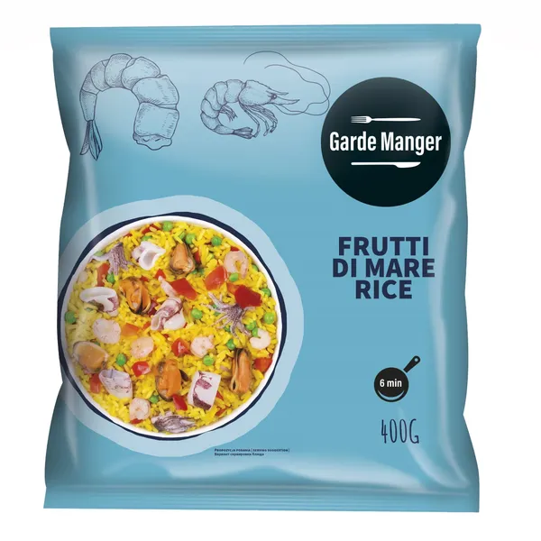 Rīsi Garde Manger Frutti Di Mare ar jūras veltēm 400g