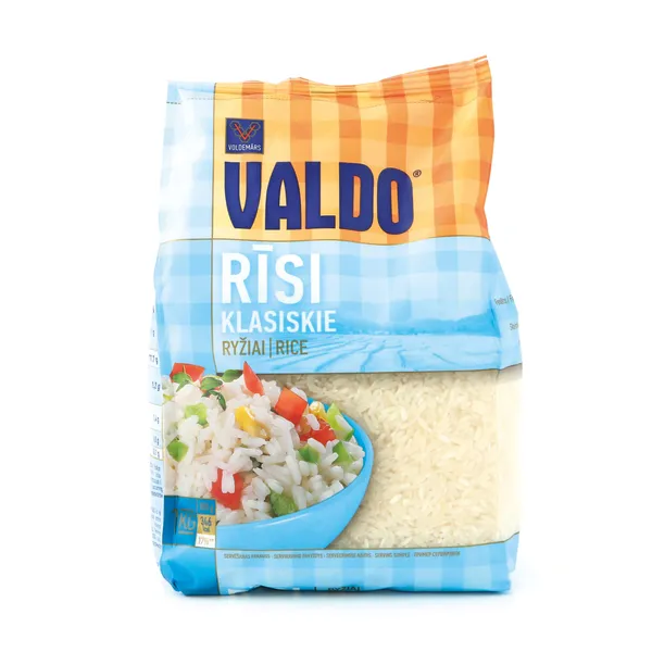 Rīsi Valdo klasiskie fasēti 1kg