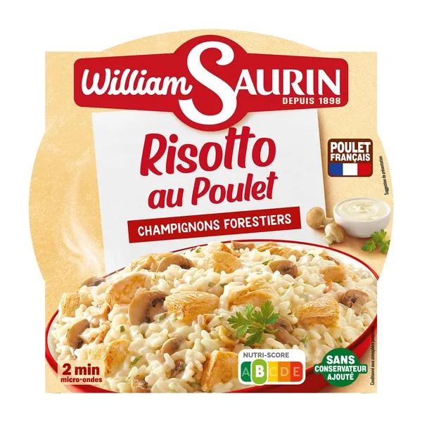 Risotto William Saurin ar vistu un sēnēm 280g