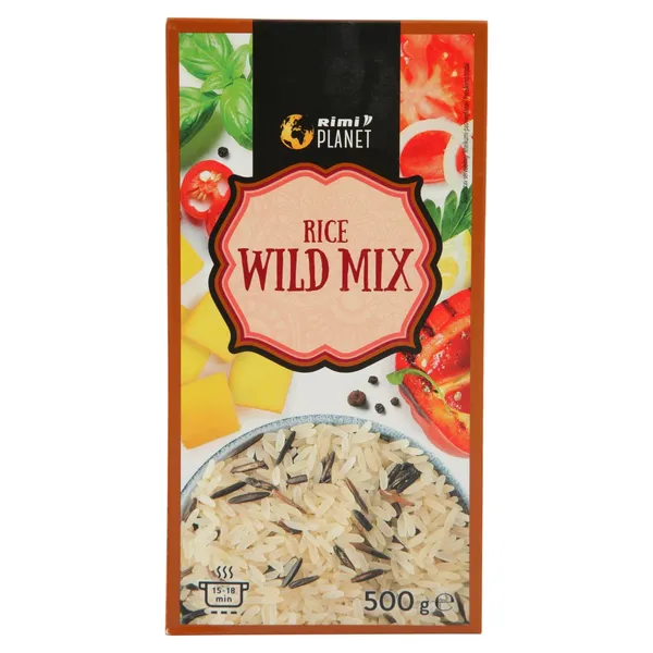 Tvaicētu un savvaļas Rīsu maisījums Rimi Planet 500g