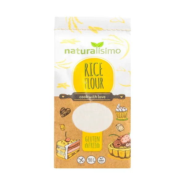 Rīsu milti NATURALISIMO, bez glutēna, 900g