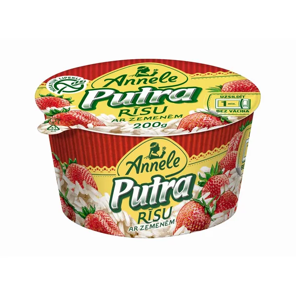 Rīsu putra ar zemenēm 6% 200g ANNELE