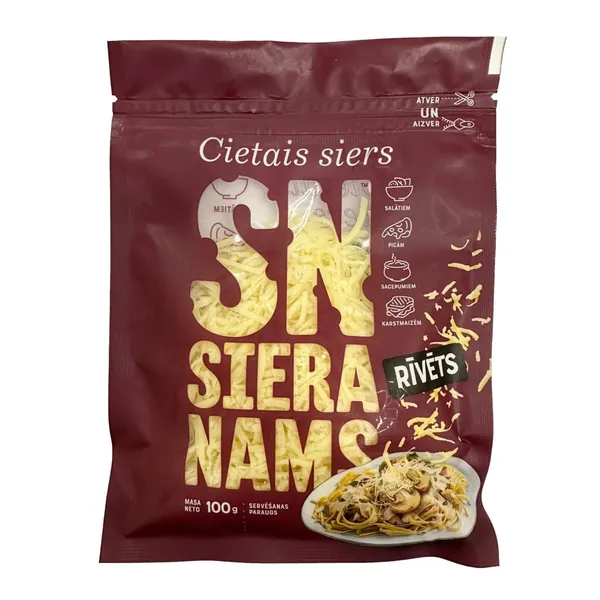 Rīvēts cietais siers Siera Nams 100g