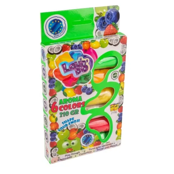 Rotalļietu komplekts Play dough Aroma 6 krāsas