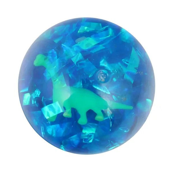 Rotaļlieta Lēkājoša bumbiņa ar gaismu Dinozaurs 6,5cm, krāsa un dizains var atšķirties