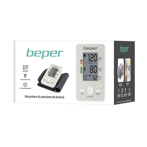 Rokas asinsspiediena mērītājs Beper balts SS26