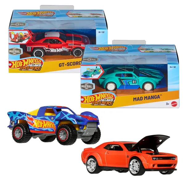Rotaļlieta Hot Wheels Pull-Back (atvelkamā) HPR70