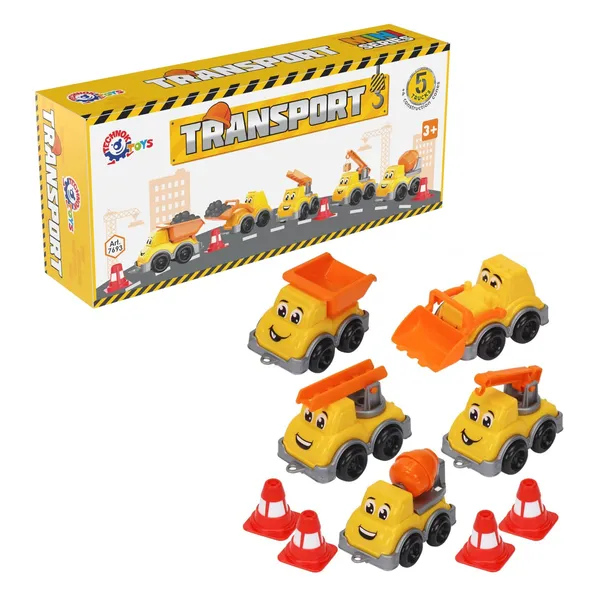Rotaļu mini transportlīdzekļu komplekts Technok