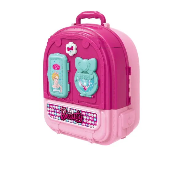 Rotaļu skaistumkopšanas spēļu komplekts HKTEC Toys 3in1 ar mugursomu AW26