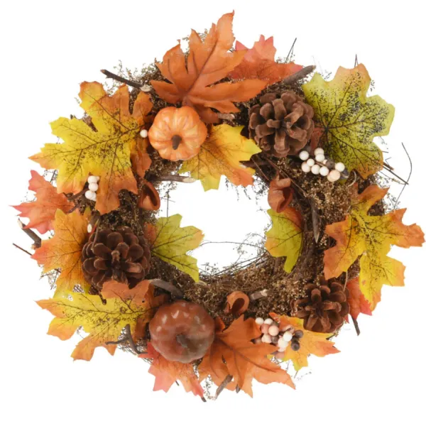 Rudens vainags 31 cm, krāsa un dizains var atšķirties HW26