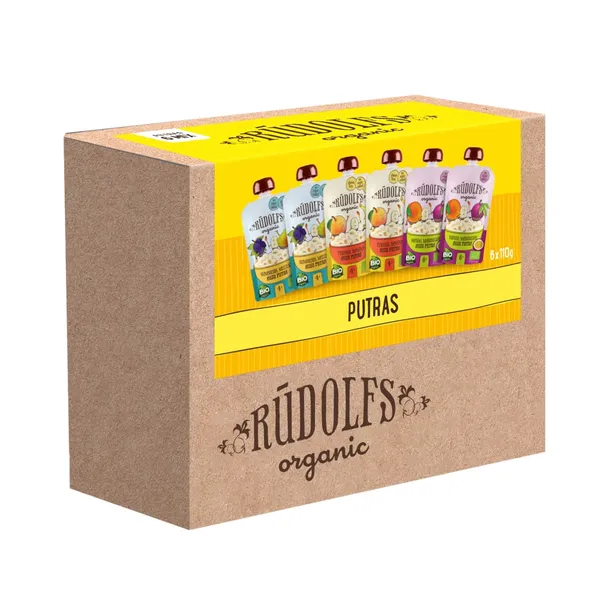Rūdolfs Bio Bērnu putru MIX 6x110g