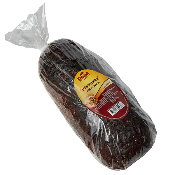 Rudzu maize Dona Pilsētnieku, sagriezta 400g