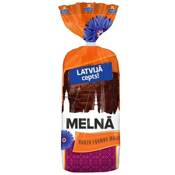 Rudzu maize Melnā Latvijā cepts 600g