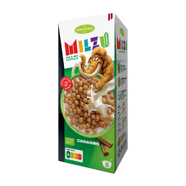 Rudzu un auzu bumbiņas Milzu Originals ar kanēli BIO 150g