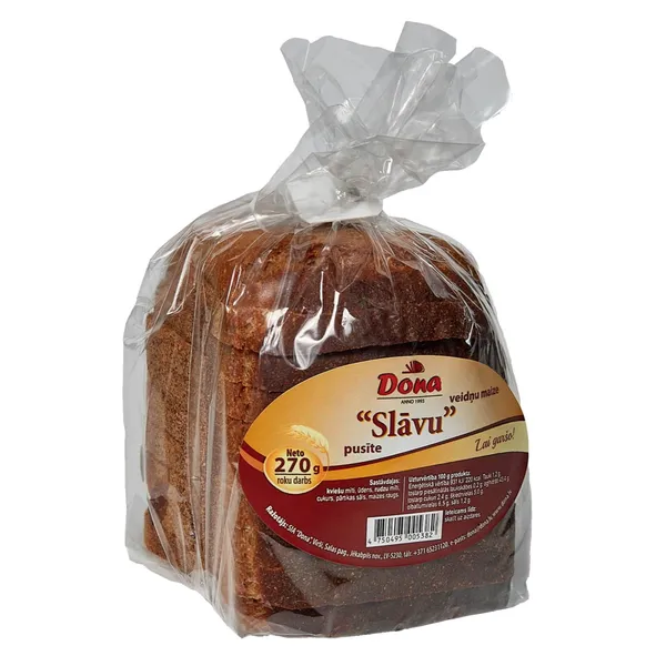 Rudzu maize formas 1/2 Slāvu DONA 270g