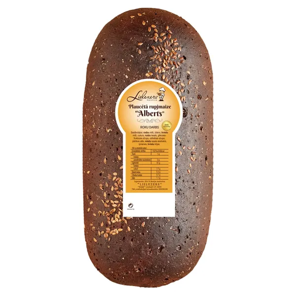 Rupjmaize Lielezers Alberts plaucēta 810g