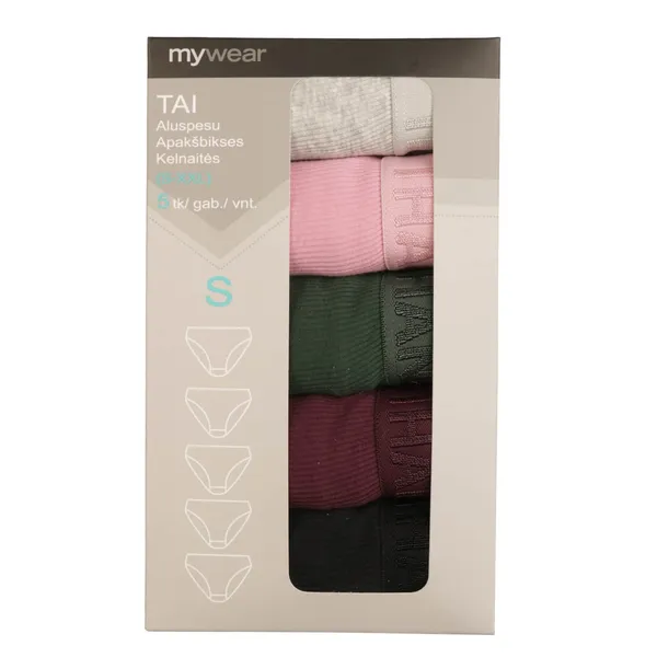 Sieviešu apakšbikses XXL Mywear Lilli 5 gab AW25