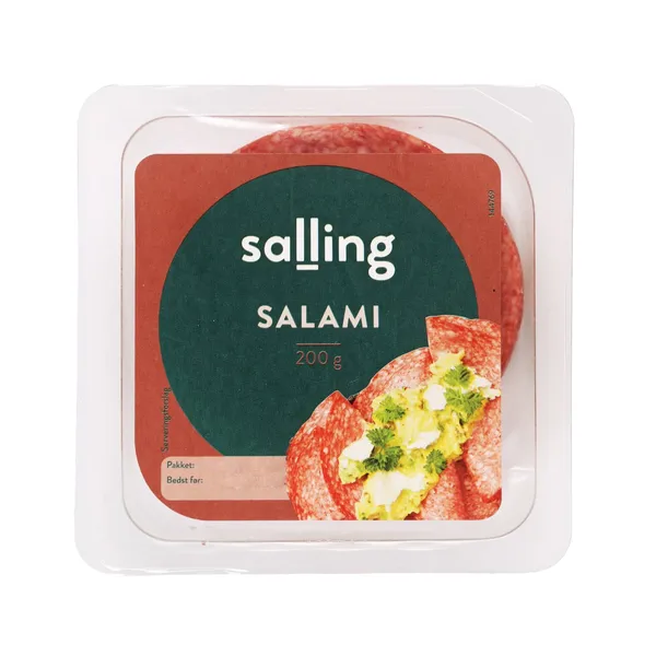 Salami Salling šķēlēs, kūpināts un žāvēts 200g