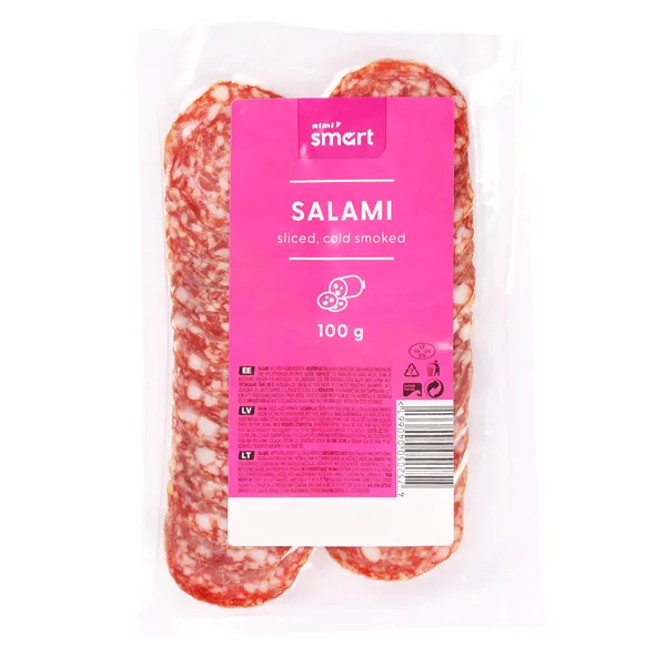 Salami šķēles Rimi Smart auksti kūpinātas 100g