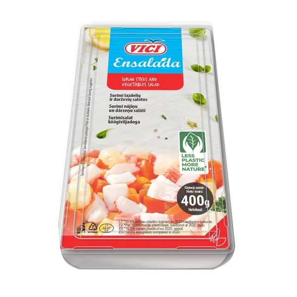 Salāti Viči Ensalada ar surimi nūjiņām un dārzeņiem 400g