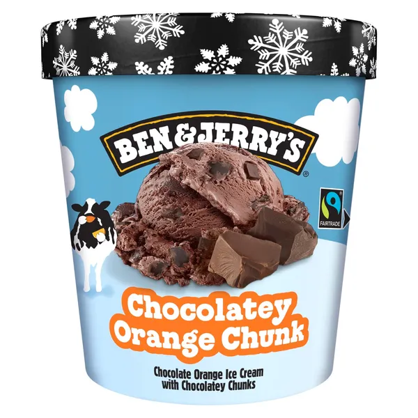 Saldējums B&J Chocolatey Orange Chunk 465ml/399g